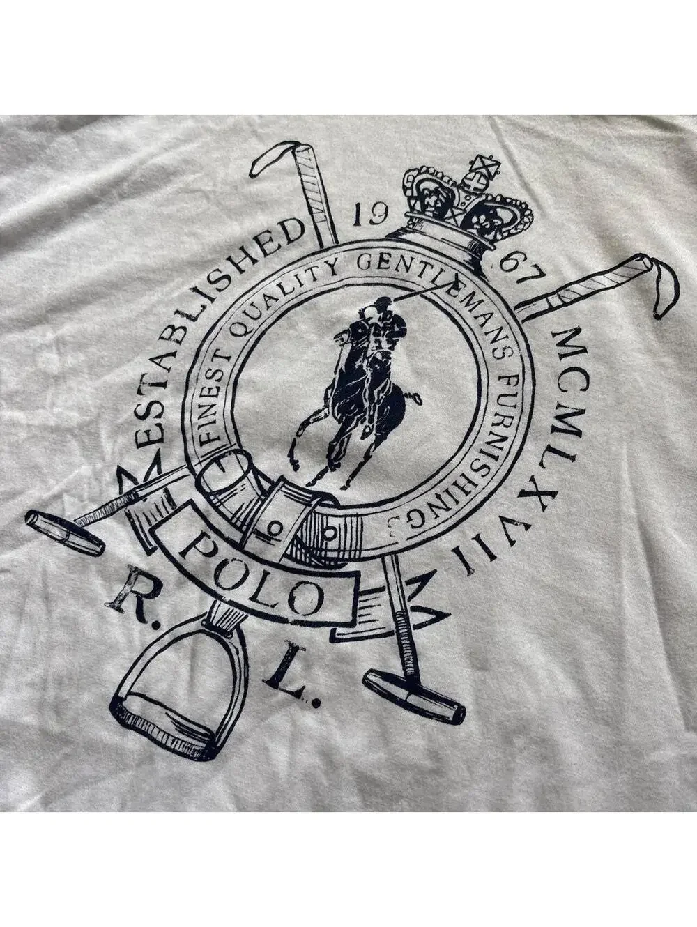 Beautiful vintage 1990s Polo Ralph Lauren white cotton polo shirt